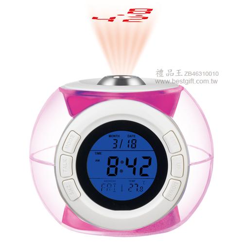 声控背光报时投影钟 _时钟,计时器,闹钟,倒数计时器 礼品赠品_礼品王