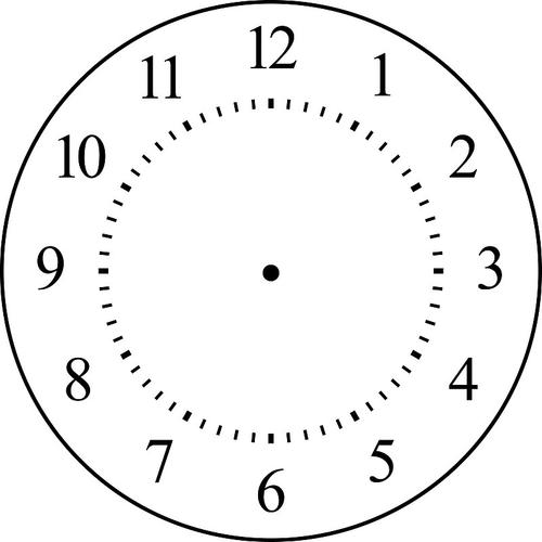 带阿拉伯数字的机械钟表表盘表圈计时器或秒表元素矢量插图图片素材